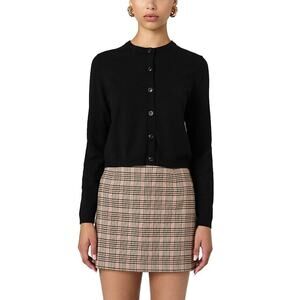 French Connection Women's Black Cosysoft Fitted Cardigan Size XS